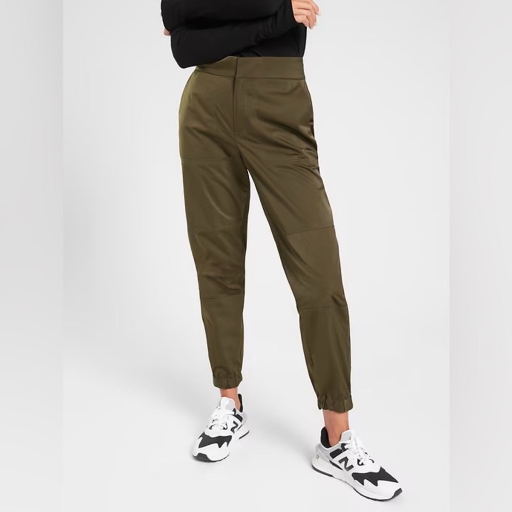 Athleta Olive Track Pants